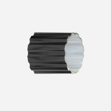 5" fluted round, extruded aluminum pole for lighting or street signs.