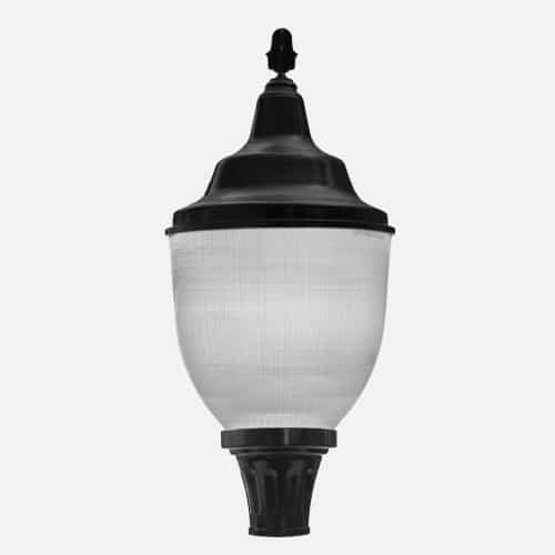 acorn globe with medium cap plus finial and globe holder