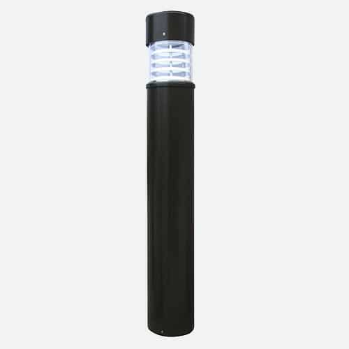Die-cast aluminum bollard with up to 1,325 delivered lumens for parks, sidewalks, streetscapes and pathways. Brandon Industries model B-6L2.