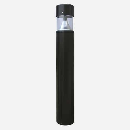 Die-cast aluminum bollard with up to 3,220 delivered lumens for parks, sidewalks, streetscapes and pathways. Brandon Industries model B-6R2.