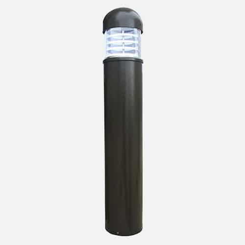 Die-cast aluminum bollard with up to 1,325 delivered lumens for parks, sidewalks, streetscapes and pathways. Brandon Industries model B-8L1.