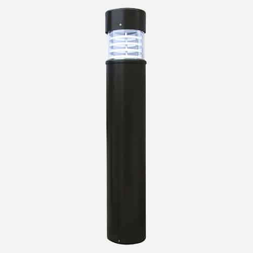 Die-cast aluminum bollard with up to 2,240 delivered lumens for parks, sidewalks, streetscapes and pathways. Brandon Industries model B-8L2.