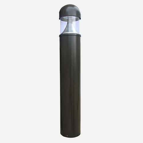 Die-cast aluminum bollard with up to 3,220 delivered lumens for parks, sidewalks, streetscapes and pathways. Brandon Industries model B-8R1.