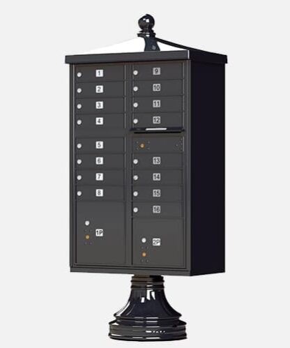 The CBU-TR-16 is a standard type 3 cluster box unit that comes with space for 16 tenants and 2 parcels.