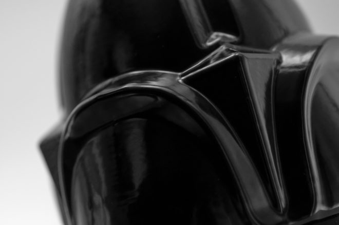 Black acorn post top finial.