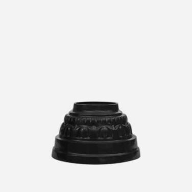 The SB-23 is a small, ornamental, slip-over base for 3" round direct burial poles.