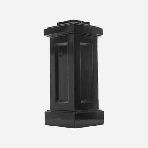 medium height square two piece pole base
