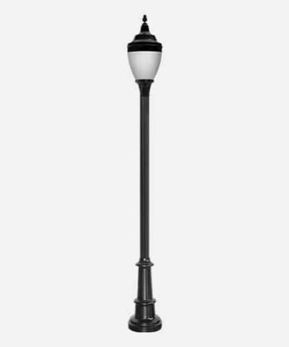 The CL2-AGA1 is an LED traditional post top luminaire unit with a decorative base.