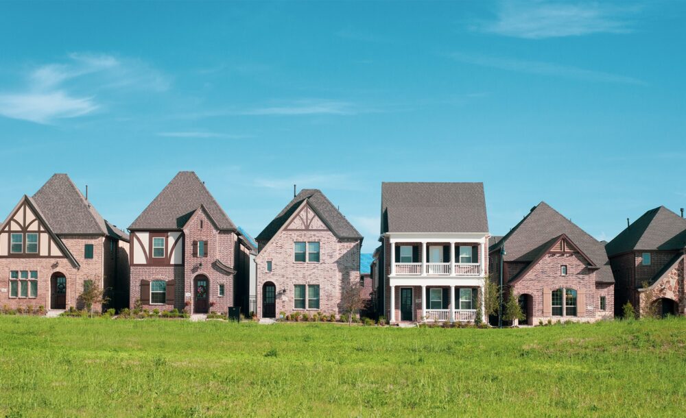 stylish modern American neighborhood