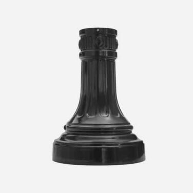 The SB-63 is a wide, decorative, two-piece base for 3" round direct burial poles.