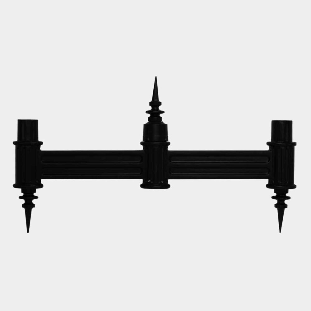 The DPA-H is a cast aluminum, decorative, historical double post top upright arm.