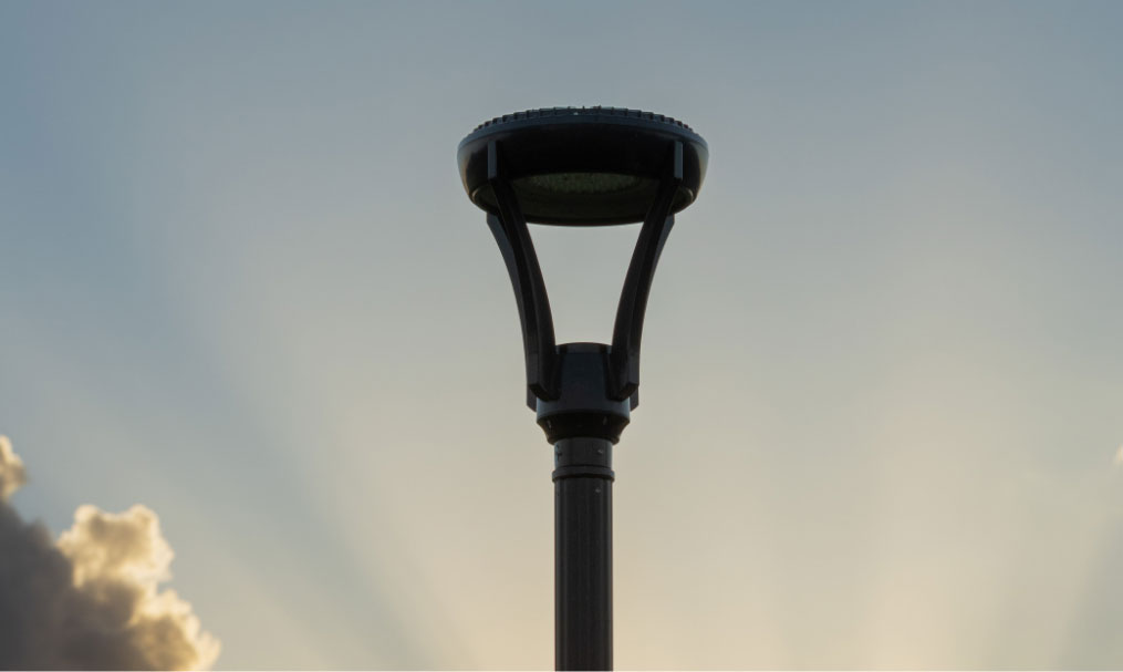 LED Lighting An LED post top against the sky