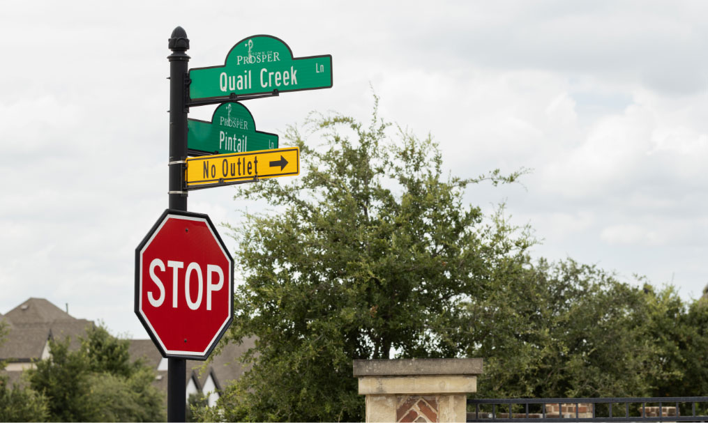 Decorative Signage A decorative street sign in a residential area