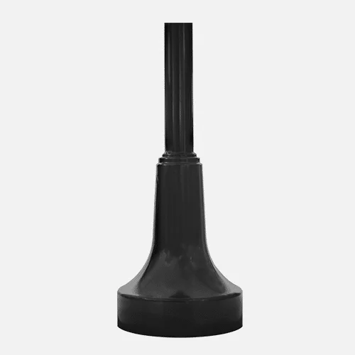 The CL5 is an extruded aluminum, decorative lamp post base with a 4" round smooth pole.