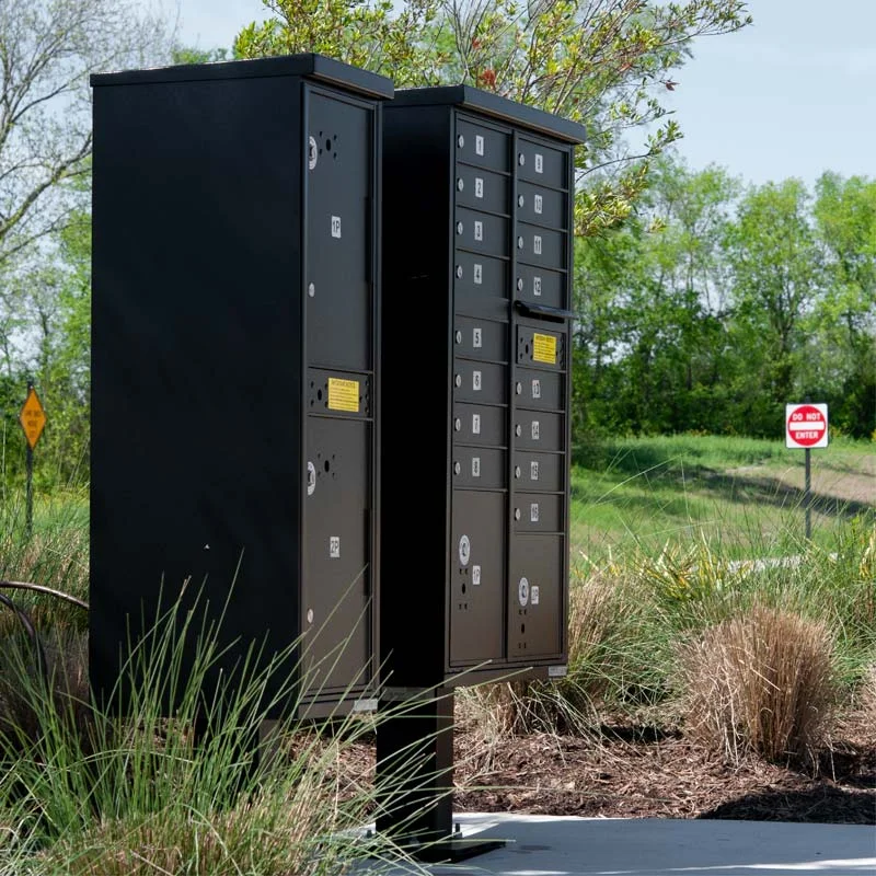 A standard cluster box unit in a neighborhood