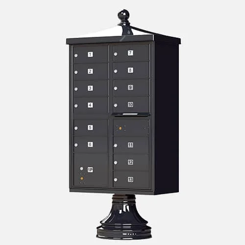 The CBU-TR-13 is a standard type 4 cluster box unit that comes with space for 13 tenants and 1 parcel.