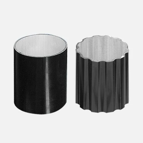 round and fluted pole aluminum cast base
